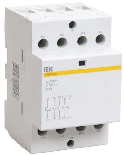 Контактор модульный КМ63-40 AC/DC (MKK21-63-40). Контактор модульный. IEK в Раменском
