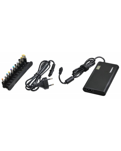 Блок питания Ippon SD90U автоматический 90W 15V-19.5V 11-connectors 4.5A 1xUSB 2.1A, LCD индикатор (705053). Блок питания. Ippon в Раменском