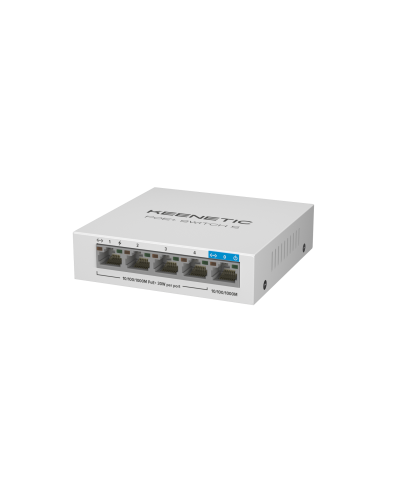 Keenetic KN-4610 (L2) 5х1Гбит/с 4PoE+ 60W. Коммутатор с PoE. KEENETIC в Раменском