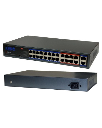 KN-SW2402POE+. Коммутатор с питанием по PoE. KENO в Раменском