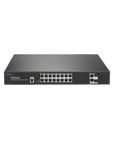 KN-SW1602SFP/M2. Коммутатор с питанием по PoE. KENO в Раменском