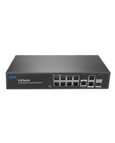 KN-SW802SFP/M2. Коммутатор с питанием по PoE. KENO в Раменском