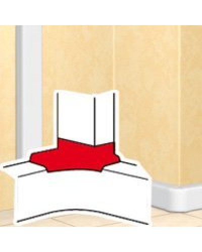 Отвод угловой для короба DLP 35х80/105, 50х80/150 (010763): Отвод угловой в Раменском