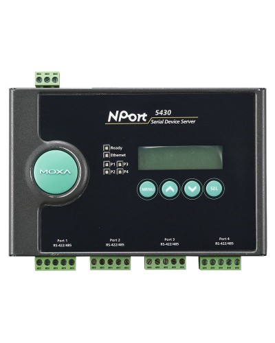 NPort 5430. 4-портовый асинхронный сервер. MOXA в Раменском