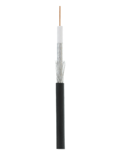 RG-6 CCS, Out, PE (UEC-C2-32123B-BK-3). Кабель коаксиальный омедненный. NETLAN в Раменском