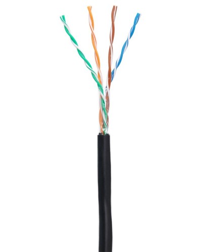 U/UTP 4pair, Cat5e, Out, PE (EC-UU004-5E-PE-BK-1). Кабель «витая пара» (LAN) для структурированных систем связи. NETLAN в Раменском
