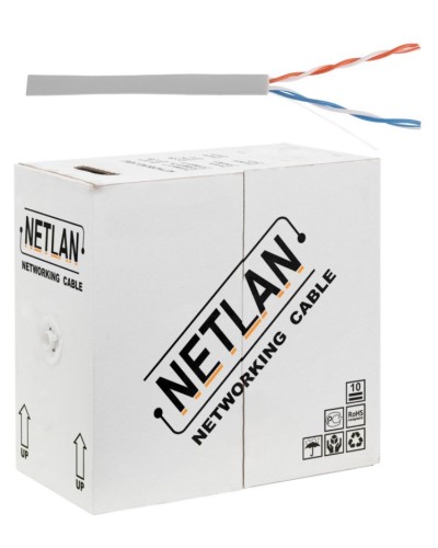 U/UTP 2pair, Cat5, In, PVC, CCA (CCA-UU002-5-PVC-GY) . Кабель «витая пара» (LAN) для структурированных систем связи. NETLAN в Раменском