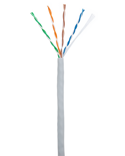 U/UTP 4pair, Cat5e, In, PVC (EC-UU004-5E-PVC-GY-1). Кабель «витая пара» (LAN) для структурированных систем связи. NETLAN в Раменском