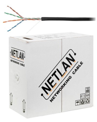 U/UTP 4pair, Cat5e, Out, PE, CCA (CCA-UU004-5E-PE-BK) . Кабель «витая пара» (LAN) для структурированных систем связи. NETLAN в Раменском