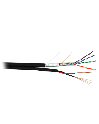 F/UTP 4pair, Cat5e, Out, PVC+PWR (EC-UF004-5E-PC150-PE-BK). Кабель «витая пара» (LAN) для структурированных систем связи. NETLAN в Раменском