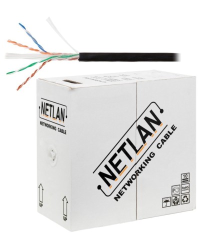 U/UTP 4pair, Cat6, Solid, Out, PE (EC-UU004-6-PE-BK). Кабель «витая пара» (LAN) для структурированных систем связи. NETLAN в Раменском