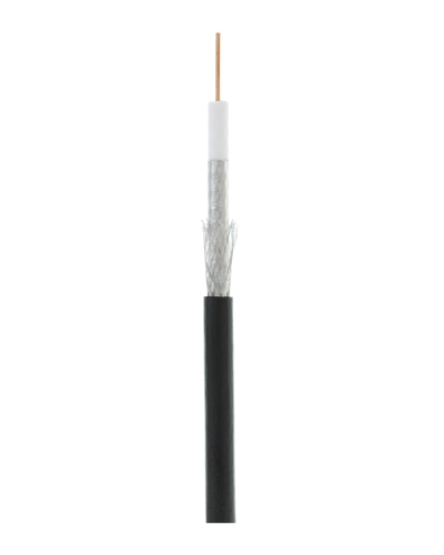 RG-6 CCS, Out, PE (EC-C2-32123B-BK-3). Кабель коаксиальный омедненный. NETLAN в Раменском