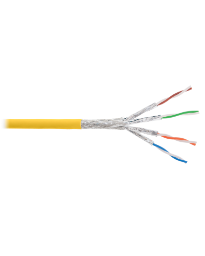 S/FTP, 4pair, Cat7a, Solid, In, LSZH (NKL 4375C-YL). Кабель «витая пара» (LAN) для структурированных систем связи. NIKOLAN в Раменском