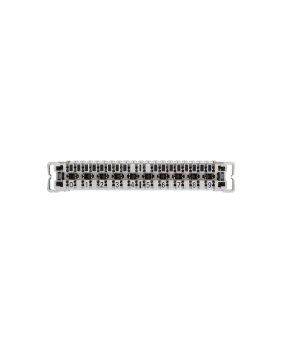 NMC-PL10-CU-10 (10 шт). Плинт неразмыкаемый, (0...9), крепление под кронштейн и круглые направляющие. NIKOMAX в Раменском