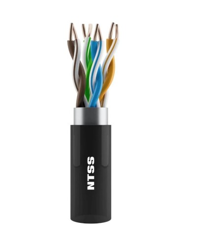NTSS-OUT-UTP4-5Е-PE-BL кат.5E UTP 4 пары 24AWG PE внешний 305м черный. Кабель «витая пара» (LAN) для структурированных систем связи. NTSS в Раменском