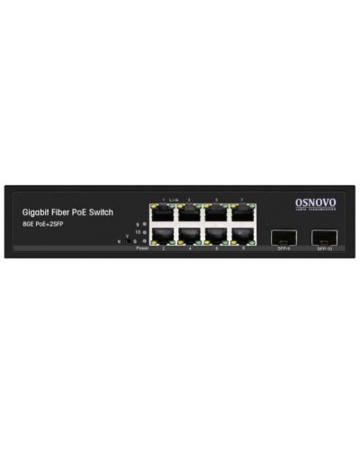 SW-80802(150W). Промышленный PoE коммутатор Gigabit Ethernet на 10 портов. OSNOVO в Раменском