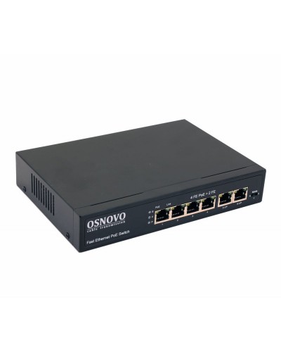 SW-20600(80W). Коммутатор 6-портовый  Fast Ethernet с PoE. OSNOVO в Раменском