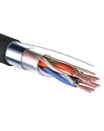 F/UTP 4PR 24AWG, CAT5e. OUTDOOR, 305м. PROconnect (01-0154). Кабель «витая пара» (LAN) для структурированных систем связи. PROCONNECT в Раменском