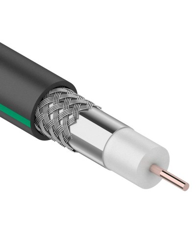 SAT 703 B, Cu/Al/Al, 75%, 75 Ом, 100 м, черный OUTDOOR. PROconnect. (01-2436-1). Кабель коаксиальный радиочастотный. PROCONNECT в Раменском