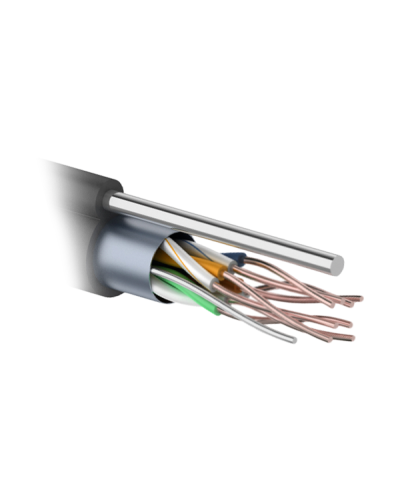 F/UTP 4PR 24AWG CAT5e 305м OUTDOOR+ТРОС*1. PROCONNECT (01-0155). Кабель «витая пара» (LAN) для структурированных систем связи. PROCONNECT в Раменском