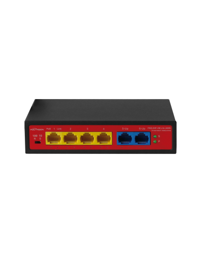 PND-04P-2M Lite (48W). Коммутатор неуправляемый 6-портовый с функцией PoE. Polyvision в Раменском