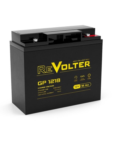 Revolter GP 1218. Аккумулятор автомобильный герметичный свинцово-кислотный. Revolter в Раменском