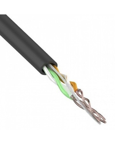 U/UTP, CAT 5e, PE, 2PR, 24AWG, OUTDOOR, SOLID, черный, 305м, REXANT (01-0025). Кабель «витая пара» (LAN) для структурированных систем связи. Rexant в Раменском