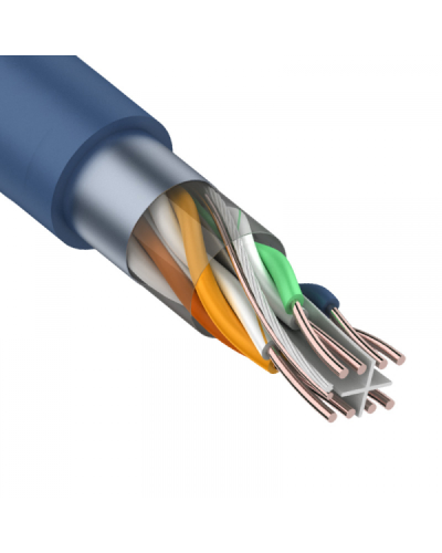 F/UTP, CAT 6, PVC, 4PR, 23AWG, INDOOR, SOLID, синий, 305 м, REXANT (01-0147). Кабель «витая пара» (LAN) для структурированных систем связи. Rexant в Раменском