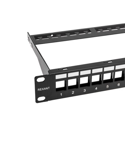 Панель коммутационная наборная 19", 1U, 24 порта, UTP REXANT PRO (02-0053): Патч-панель 19" в Раменском