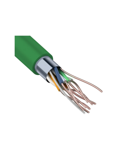 F/UTP, CAT 5e, нг(А)-LSLTx, 4х2х0,52мм, 24AWG, INDOOR, SOLID, зеленый, 305м REXANT (01-0161). Кабель «витая пара» (LAN) для структурированных систем связи. Rexant в Раменском