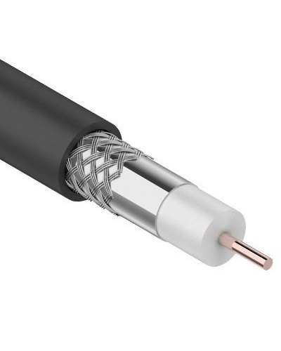 RG-6U, 75 Ом, CCS/Al/Al, 64%, 100 м OUTDOOR. REXANT (01-2202). Кабель коаксиальный радиочастотный. Rexant в Раменском