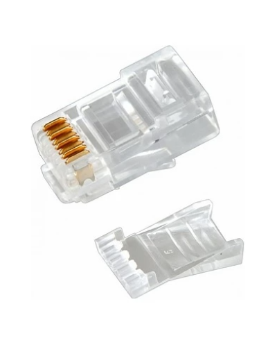 Разъем RJ-45(8P8C) под витую пару, UTP, CAT 6, с вставкой REXANT (05-1031). Разъем RJ-45. Rexant в Раменском