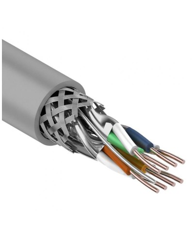 S/FTP, CAT 7, PVC, 4PR, 23AWG, INDOOR, SOLID, серый, 305 м, REXANT (01-0542). Кабель «витая пара» (LAN) для структурированных систем связи. Rexant в Раменском