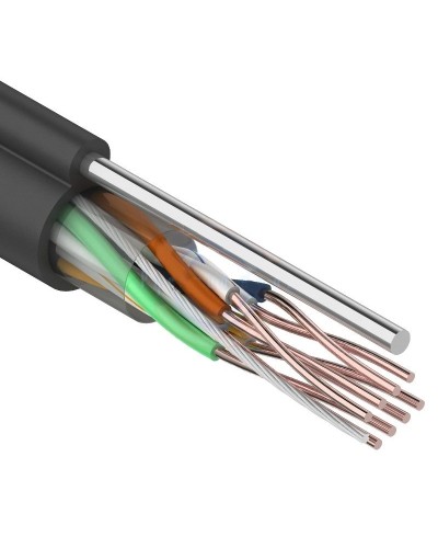 U/UTP 4PR 24AWG CAT5e 305м OUTDOOR+ТРОС*1 REXANT (01-0046). Кабель «витая пара» (LAN) для структурированных систем связи. Rexant в Раменском