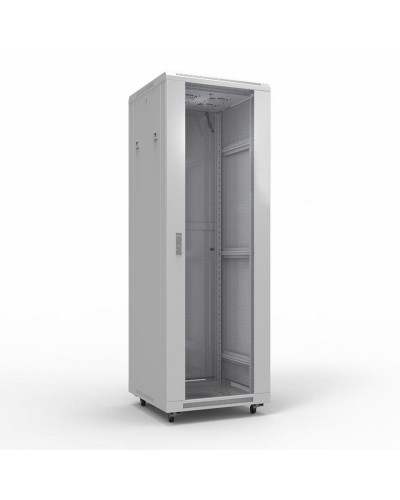 Шкаф телекоммуникационный 19 напольный 42U 600х800 мм, передняя дверь стекло, задняя дверь металл, RAL 7035 (состоит из 3 частей) (04-2306). Шкаф телекоммуникационный 19 напольный 42U. Rexant в Раменском