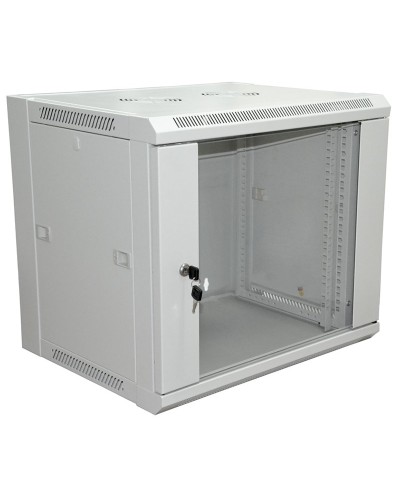 Шкаф телекоммуникационный 19 настенный 18U 600×600×964 мм (ШxГxВ) - передняя дверь стекло, боковые стенки съемные (разобранный) RAL 7035 (04-2224). Шкаф телекоммуникационный 19 настенный 18U. Rexant в Раменском