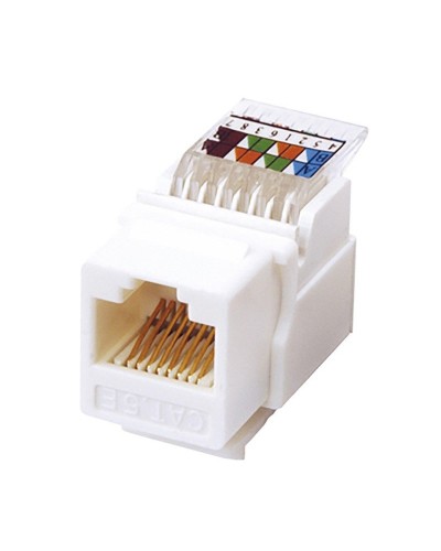 Модуль Keystone Jack RJ-45(8P8C), UTP, CAT 5e, тип 180 градусов, самозажимной, белый REXANT (03-1012): Модуль Keystone Jack в Раменском