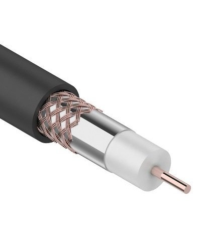 RG-6U+Cu, 75 Ом, Cu/Al/Cu, 64%, 100м. OUTDOOR REXANT (01-2222). Кабель коаксиальный радиочастотный. Rexant в Раменском