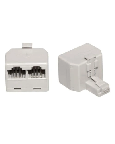 Двойник компьютерный UTP RJ-45(8P8C) (штекер - 2 гнезда) REXANT (03-0102): Кабельный соединитель в Раменском