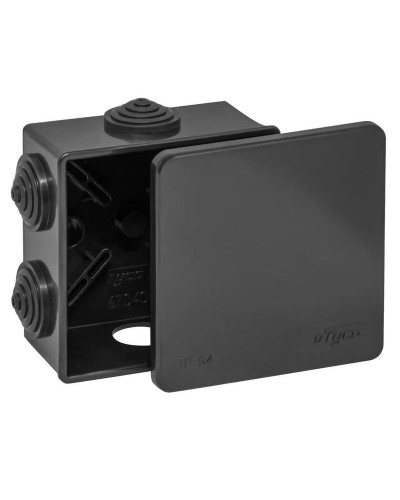 Коробка TYCO ОП 85х85х40мм УХЛ1 IP54 черный (67040Ч). Коробка распределительная. RuVinil в Раменском