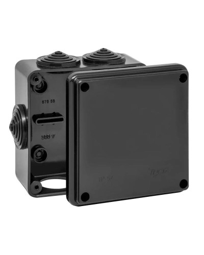 Коробка TYCO ОП 100х100х50мм УХЛ1 IP54 черный (67050Ч). Коробка распределительная. RuVinil в Раменском