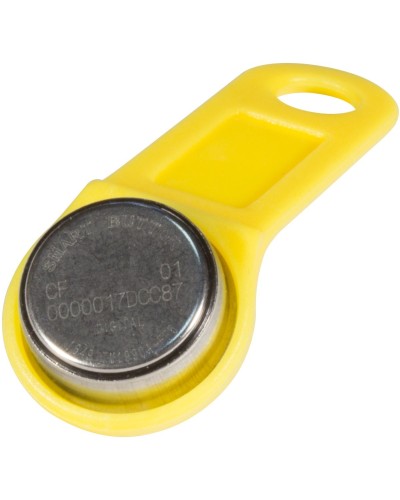 DS 1990А-F5 (желтый). Ключ электронный Touch Memory с держателем. SLINEX в Раменском