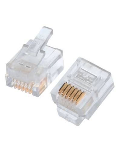 Коннекторы 6P6C (RJ-11) (100шт) (10-0228). Телефонный разъем 6P6C (RJ-11). SUPRLAN в Раменском