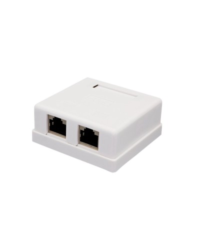 Розетка настенная RJ-45, 8P8C, Cat.6, 2 порта FTP (10-0353): Компьютерная розетка в Раменском