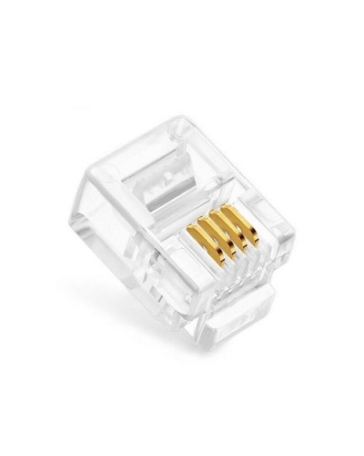 Коннекторы 6P4C (RJ-11) (100шт) (10-0227). Телефонный разъем 6P4C (RJ-11). SUPRLAN в Раменском