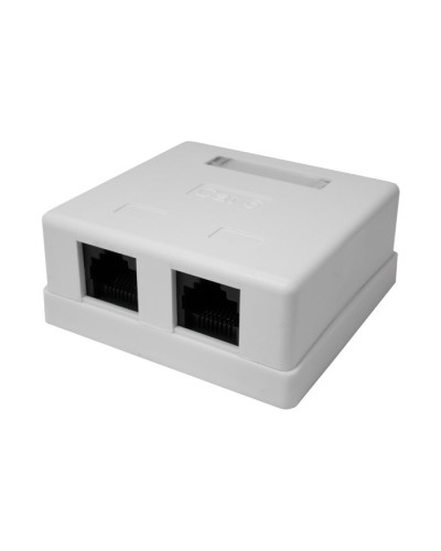 Розетка настенная RJ-45, 8P8C, Cat.6, 2 порта UTP (10-0310): Компьютерная розетка в Раменском