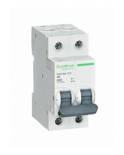 City9 Set 2P 6А 4.5kA С (C9F34206). Автоматический выключатель. Systeme Electric в Раменском