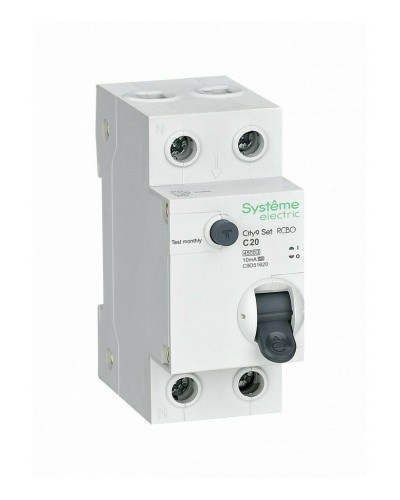 City9 Set 1P+N С 20А 4.5kA 10мА A 230В (C9D51620). Автоматический выключатель дифференциального тока. Systeme Electric в Раменском