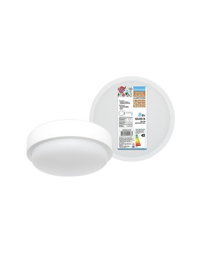 ДПП 3901 8Вт 6500К IP65 белый круг (SQ0366-0148). Светодиодный светильник LED. TDM ЕLECTRIC в Раменском