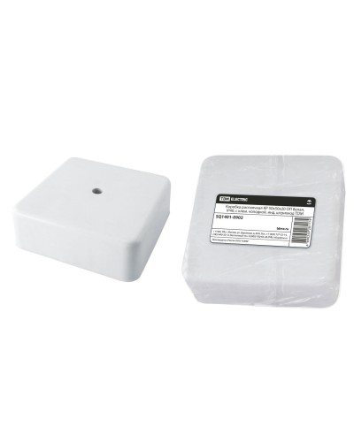 Коробка КР 50х50х20 ОП белая, IP40, с клеммной колодкой (SQ1401-0902). Распаячная коробка. TDM ЕLECTRIC в Раменском